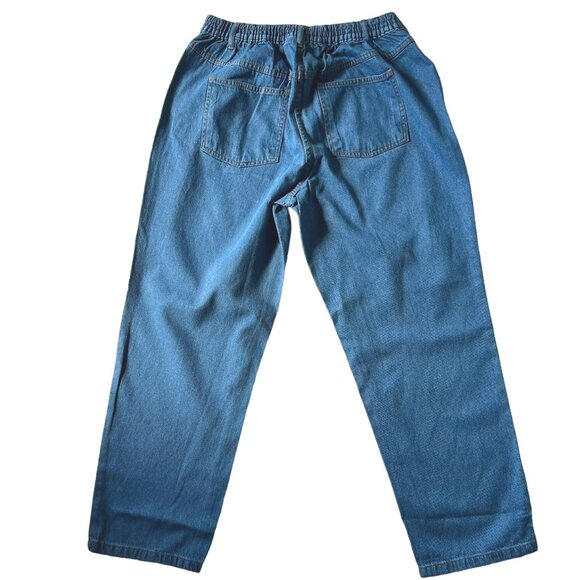 Woman Within Classic Fit Jeans 16WP Blue Denim Pull-On New with Defects - Picture 3 of 10